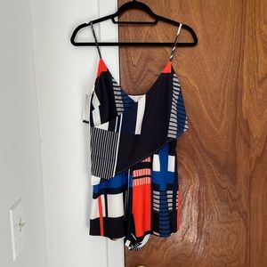 Finders Keepers Geometric Print Romper